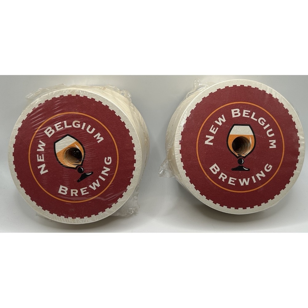 Fat Tire Amber Ale New Belgium Bar Disposable Cardboard Coasters Mancave 100 Pcs - Picture 6 of 12